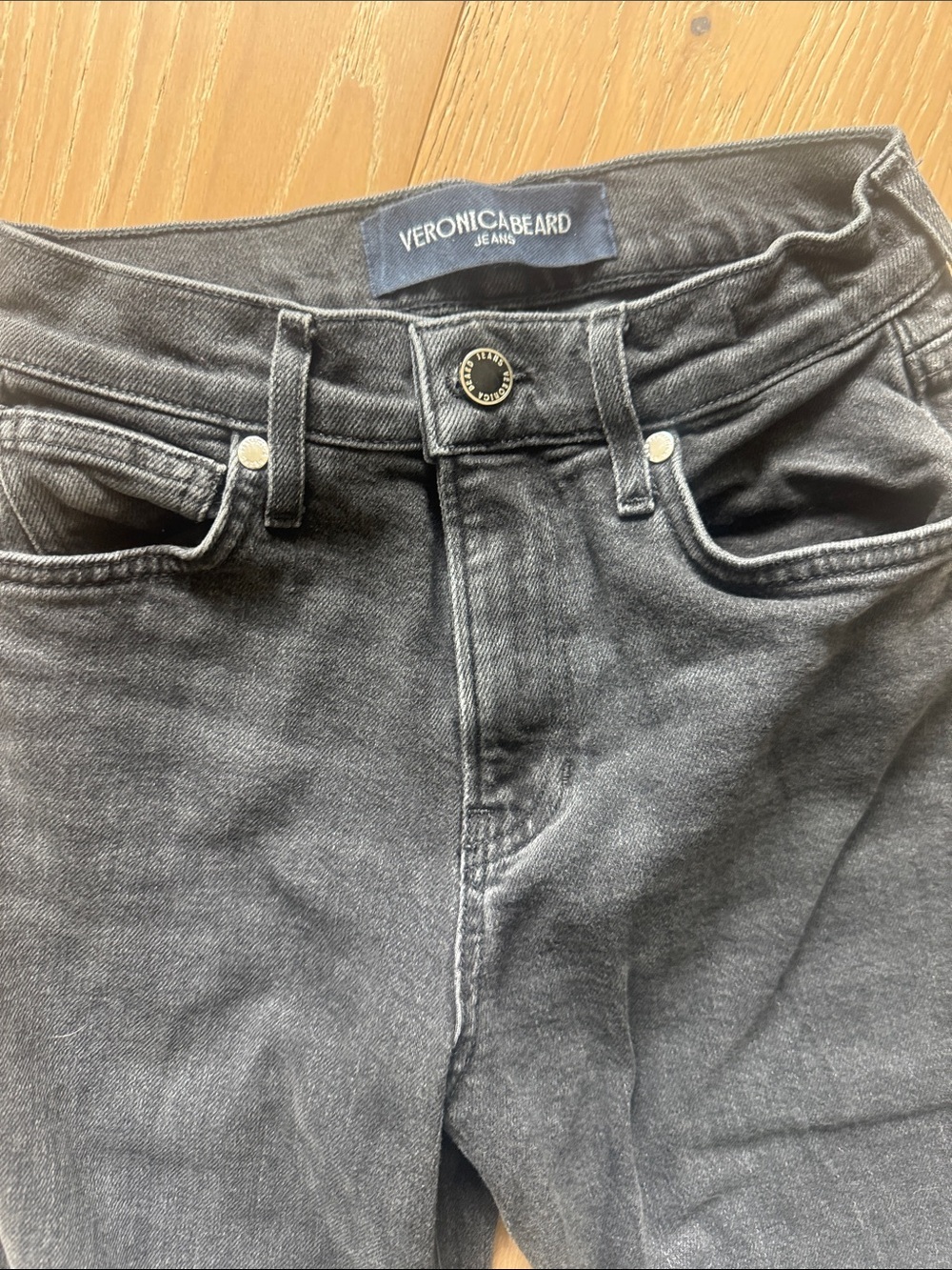 Veronica Beard Black Straight Leg Jeans - Picture 8 of 12
